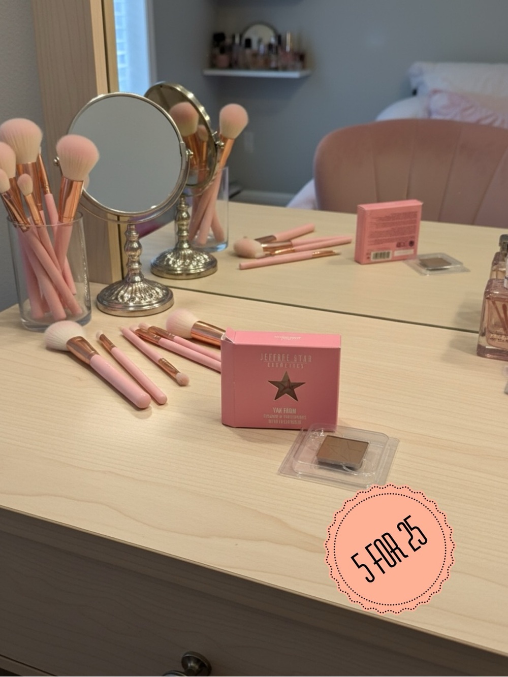 Jeffree Star Yak Farm Single Eyeshadow Matte Milk Chocolate Brown NIB